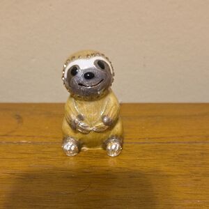 Metal Sloth Minature Trinket Box Hinged Trinket Box